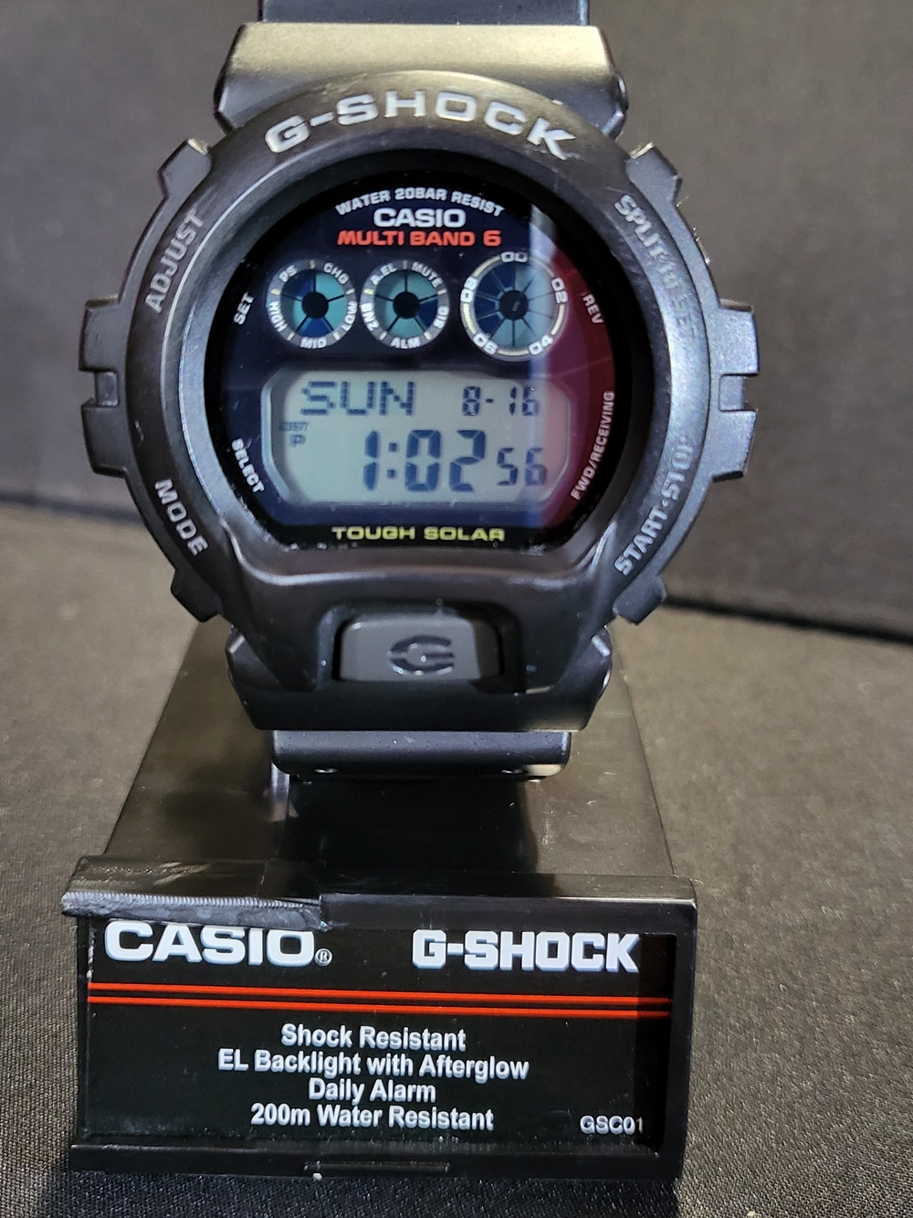 CASIO G-SHOCK GW-6900 Tough Solar, Multi Band 6 Digital Watch - Black